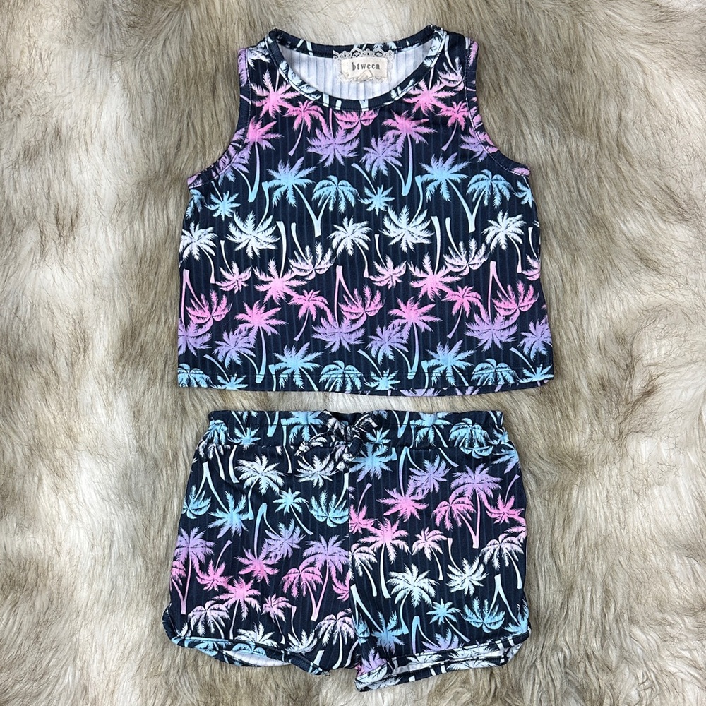 btween Colorful Palm Print Set